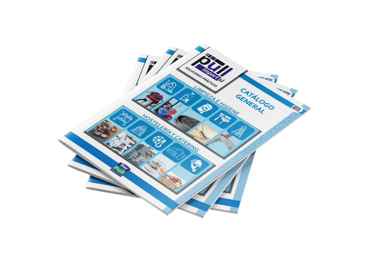Catálogo general 2025 de Pull Import con soluciones en limpieza, higiene, hostelería y catering