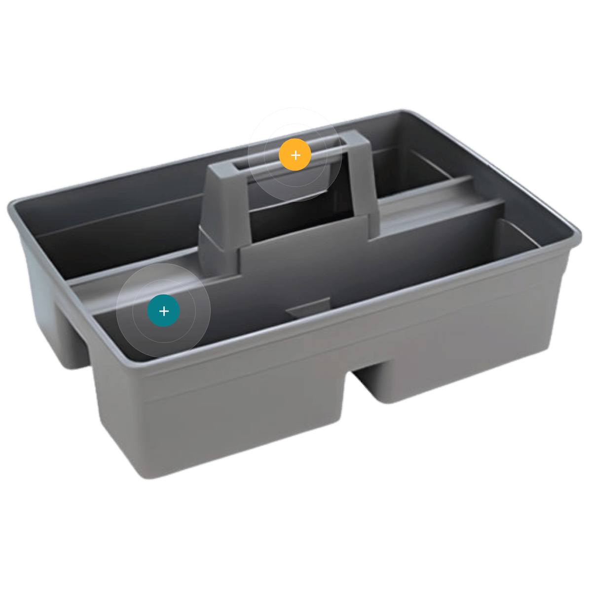 Cubeta auxiliar para carro de limpieza detallado