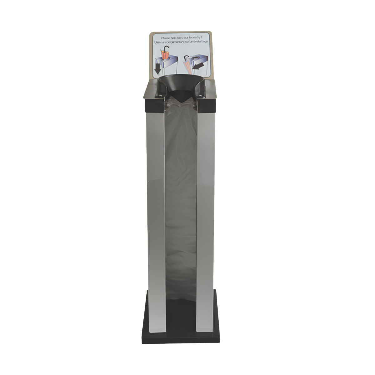 Enfundador de paraguas automático con cerradura de seguridad