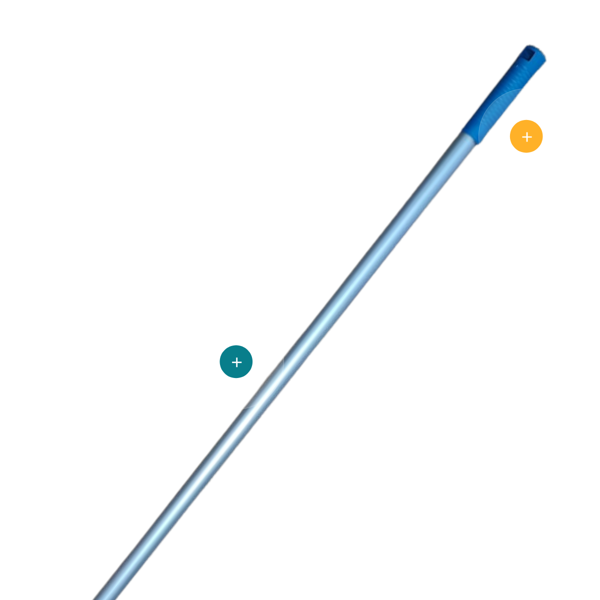 Detalles destacados del mango de aluminio anodizado para la limpieza profesional