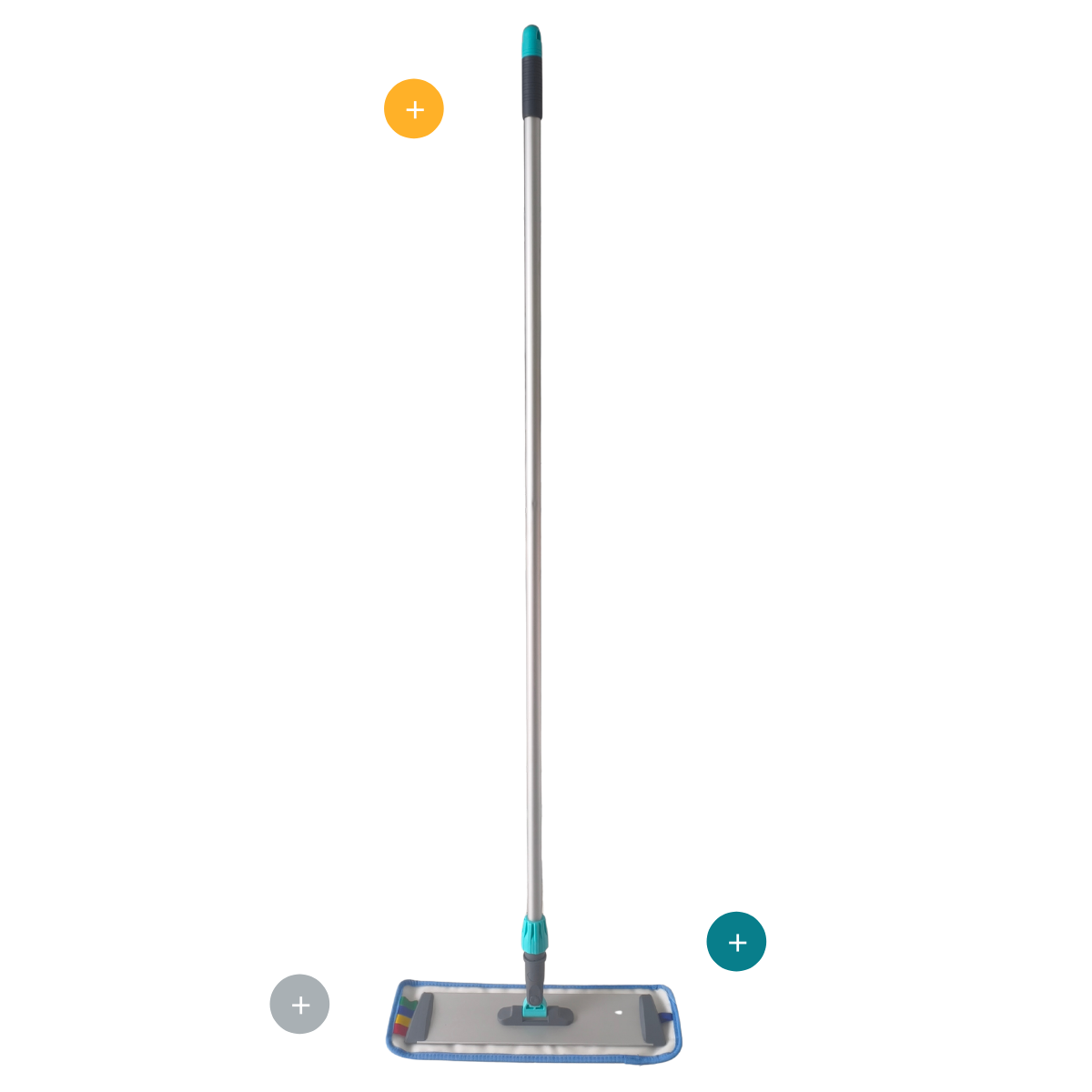 Mopa plana de microfibra para la limpieza profesional de suelos