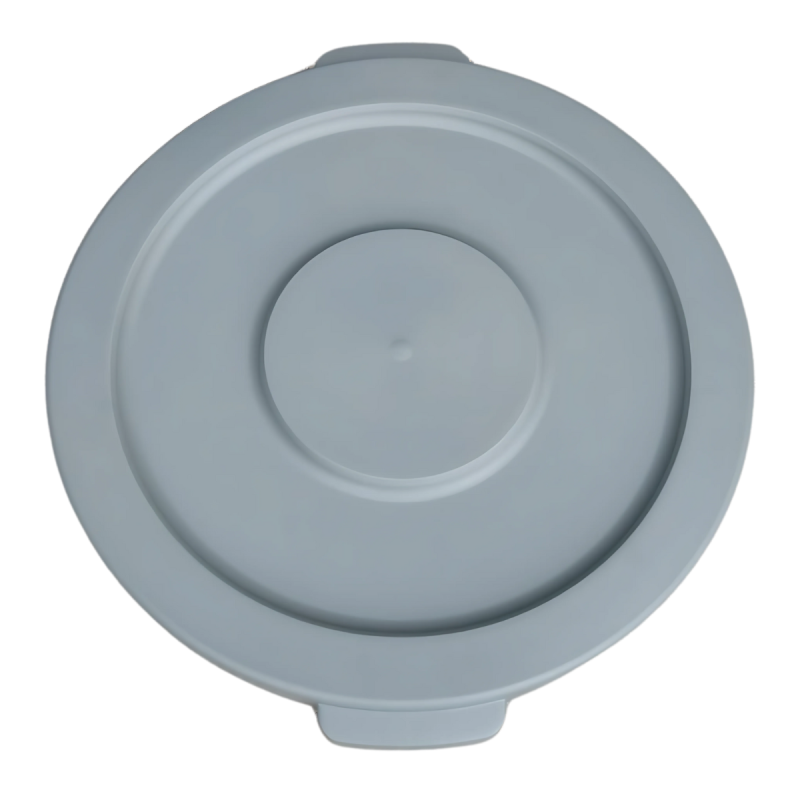 Tapa plana para contenedor de basura Tauro de 80 litros, fabricada en plástico resistente y duradero
